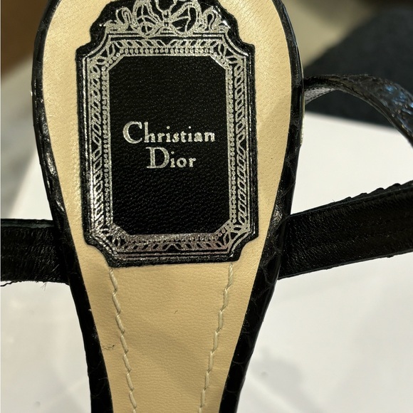 Dior Calzatura black chain sandal size 8.5 - Picture 10 of 16